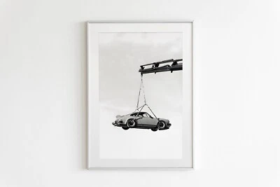 Porsche 911 Poster, Vintage Porsche Print, Porsche Wall Art, Classic  Decor Home - Image 1 of 4