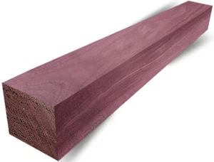 Purpleheart Blank 2x2x24 Proyecto de Carpintería Juego de Madera Llamadas Piscina Señales Madera - Imagen 1 de 5