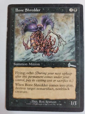 MTG Magic The Gathering Card Bone Shredder Summon Minion 2x Black Urzas Legacy - Image 1 of 2