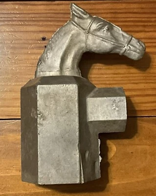 Vintage Equestrian Horse Head Fence Post Gate Topper (END) Cap - Image 1 of 4