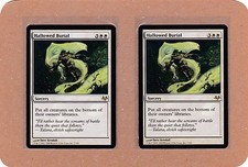 MTG - 2X Hallowed Burial X2 - Eventide - Rare EX/NM - 2 Cards