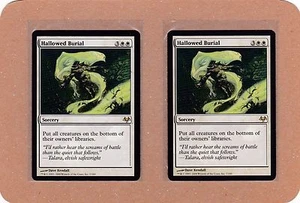 MTG - 2X Hallowed Burial X2 - Eventide - Rare EX/NM - 2 Cards - Picture 1 of 2