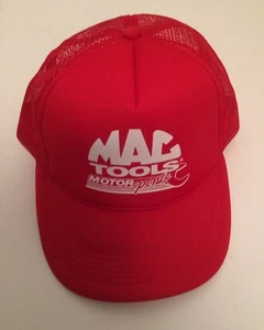 Mac Tools Trucker Netz Druckknopflasche Mütze Kappe Schaum verstellbar rot Motorsport Neu - Bild 1 von 7