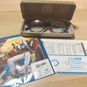 Honkai Star Rail Zoff Collaboration Aventurine Model Limited Glasses w/Case NEW - Picture 1 of 6