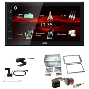 JVC Bluetooth 2DIN DAB+ Autoradio für Alfa Romeo GT 2004-2010 silber - Bild 1 von 5