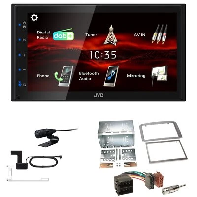 JVC Bluetooth 2DIN DAB+ Autoradio für Alfa Romeo GT 2004-2010 silber - Bild 1 von 4