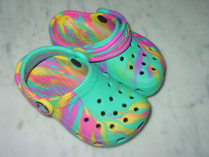 Toddler Multi-color Crocs! Size 6C