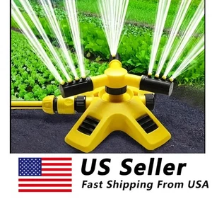 Irrigatore Prato Rotante 360° Sistema Erba Irrigazione Automatica Spray Irrigazione US - Foto 1 di 9