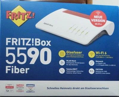 avm fritzbox 5590 fiber wi-fi 6 glasfaser-router - Bild 1 von 3