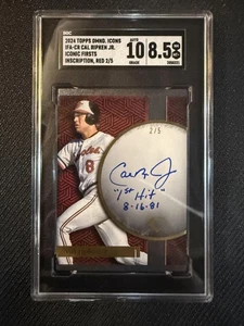 #IFA-CR Cal Ripken Jr. 2024 Topps Diamond Icons Auto Iconic Firsts Rosso - Foto 1 di 2