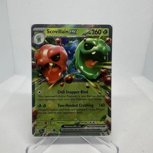 Scovillain ex - 022/162 Fuerzas Temporales Doble Pokémon Raro - Casi Nuevo/Como Nuevo - Imagen 1 de 2