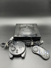 Sega Saturn Black Console System with Controllers No Power Cord