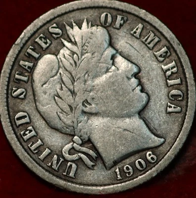 1906 Philadelphia Mint Silver Barber Dime - Image 1 of 2