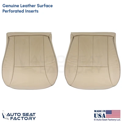 Cubiertas inferiores delanteras de cuero genuino Java Mercedes Benz Clase E E430 2000-2002 Foto 1 de 4