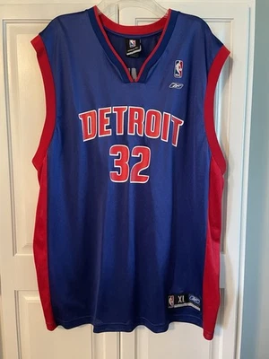 Reebok NBA Detroit Pistons Richard Rip Hamilton # 32 Jersey Size XL - Image 1 of 4