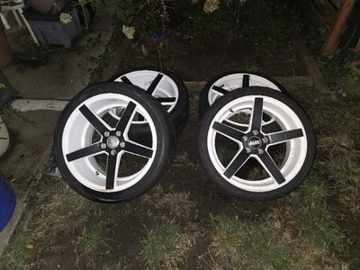 19" SSR WHEELS 5X114.3 STAGGERED FEDERAL 595RS 275/35/19 & 235/35/19 - Image 1 of 3