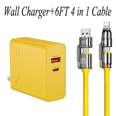 Cargador de pared bloque de carga rápida de 200 W tipo C para Motorola G Stylus 5G (2025) 2024 Foto 1 de 4