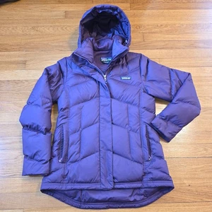 Patagonia Jacket Womens Small Purple Down With It Hooded Puffer Coat 28041 - Picture 1 of 12