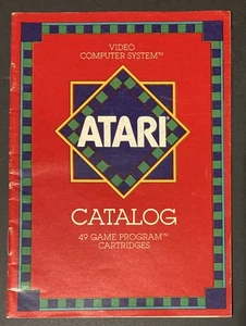 Vintage Atari 2600 49 Game Program Cartridges Catalog Booklet Manual 1982 - Bild 1 von 4