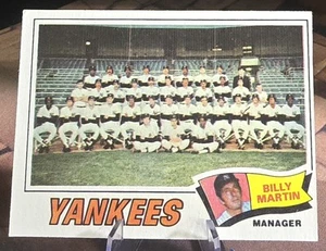 1977 Topps #387 New York Yankees Billy Martin New York Yankees - Bild 1 von 4