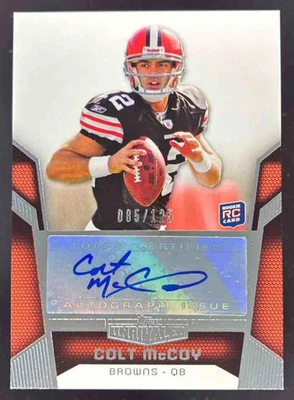 2010 Topps Unrivaled Rookie Autographs #126 Colt McCoy RC Auto /125 - Image 1 of 2