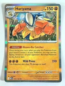 Hariyama 073/132 Holo Rare Mega Evolution Pokemon TCG - Pack Fresh Near Mint NM - Picture 1 of 4