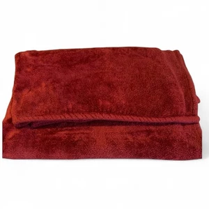 Charter Club Red plush polyester Blanket throw bedding holiday Christmas! - Picture 1 of 12