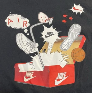 Nike Tee Air Force 1 Basketball Hoops Street Art XL Schwarz T-Shirt Extra Large - Bild 1 von 5