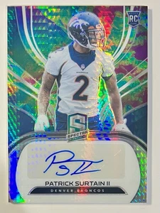 2021 Panini Spectra Rookie Auto Celestial Prizm #272 Patrick Surtain II 33/75 - Picture 1 of 3