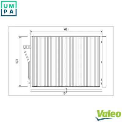 CONDENSER AIR CONDITIONING 812879 FOR BMW N63B44B/A 4.4L 8cyl N74B60A 6.0L 12cyl - Image 1 of 4
