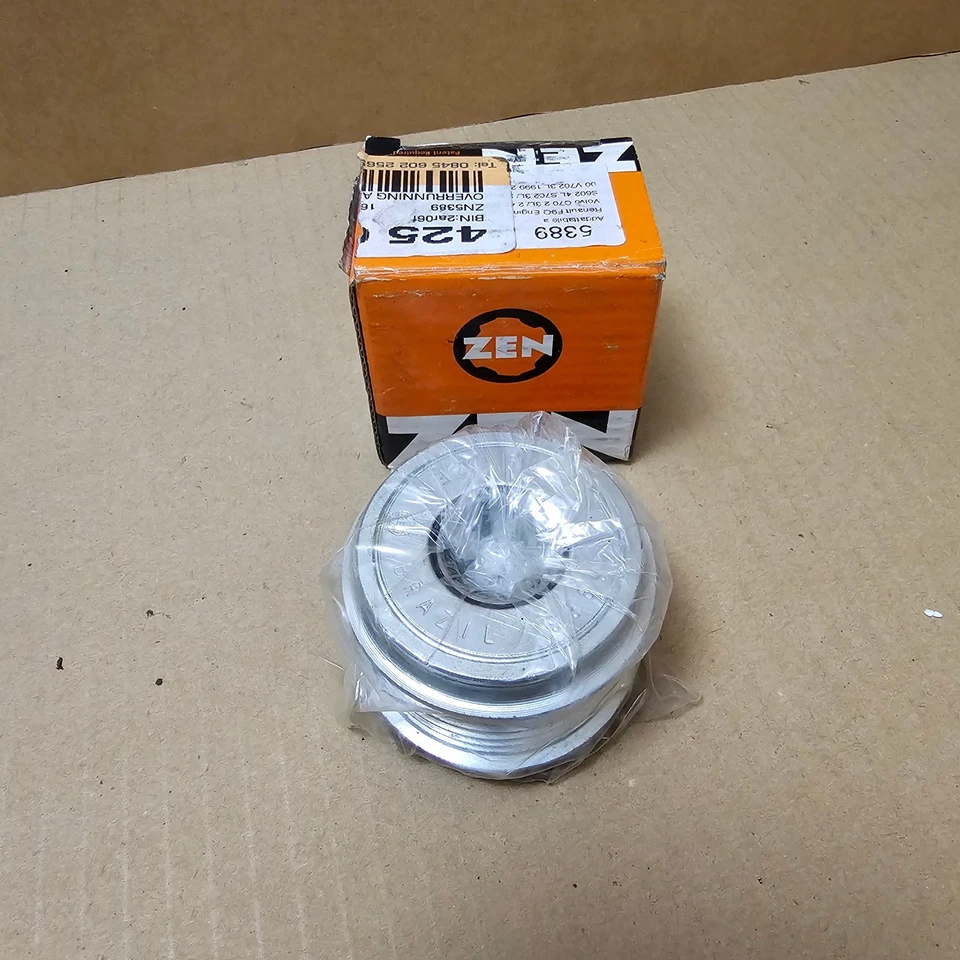 Alternator Freewheel Clutch For Renault, Volvo, Mitsubishi NEW ZEN ZN5389 PULLEY - Image 1 of 1
