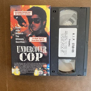 Undercover Cop/The Deadly Secret VHS 1994 Screener Promo Tape AIP Studios - Picture 1 of 4