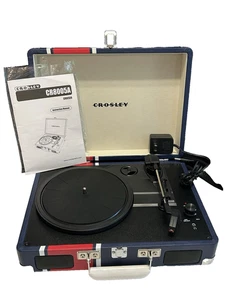 CROSLEY CR8005A CRUISER Portable 3 Speed Turntable Record Player Briefcase Case - Picture 1 of 13