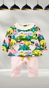 Ex Baby Boden Supersoft Cotton Jersey Playset in Multi Coastal Farm A Bit Defect