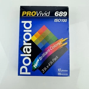 Polaroid 689 ProVivid ISO 100 Film 10 Photos 1 Pack USA SEALED BOX Exp 2000 - Picture 1 of 5