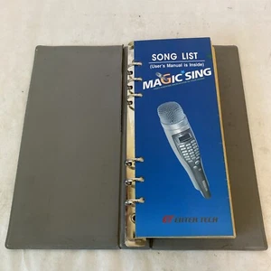 Magic Sing User Manuel & Song List Book Karaoke ET Enter Tech Spanish & English - Picture 1 of 12