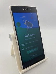 Sony Xperia Z2 White Unlocked 16GB 5.2" 20MP 3GB Android Smartphone Cracked Back - Picture 1 of 13