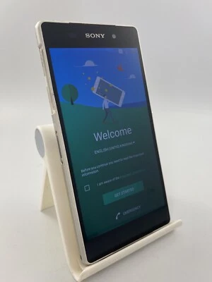 Sony Xperia Z2 White Unlocked 16GB 5.2" 20MP 3GB Android Smartphone Cracked Back - Image 1 of 4