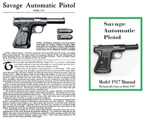 Savage Modell 1907/1917 Automatik Pistolenhandbuch - Bild 1 von 1