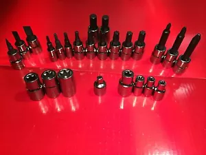 Craftsman 25 piece 1/4 and 3/8-inch Drive Bit and Torx Bit Socket Wrench Set - Picture 1 of 3
