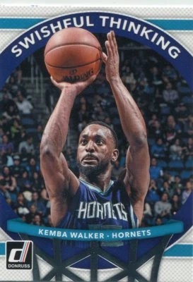 2017-18 Donruss Swishful Thinking Insertos Kemba Walker Charlotte Hornets Foto 1 de 2