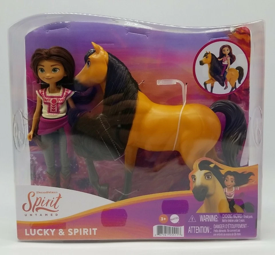 Spirit Untamed Lucky Doll With 7 Movable Joints and Spirit Horse 2021