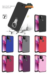 Funda rígida TPU para PC de doble capa híbrida resistente delgada 2 en 1 Smart Debut para Cricket - Imagen 1 de 55