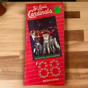 1988 ST. LOUIS CARDINALS BASEBALL MEDIA GUIDE (Mint) - Picture 1 of 1