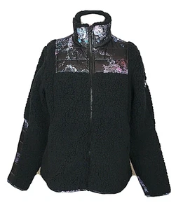 Spyder Women's Boulder Full Zip Jacket Coat Black Fleece Sherpa Size XS NEW Tags - Picture 1 of 12