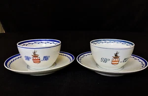 George & Martha Washington Teeschale & Untertasse (2) um 1872 Union Porzellanwerke - Bild 1 von 12