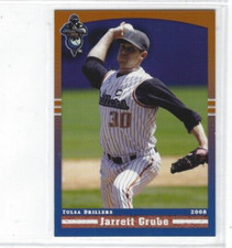 2008 Tulsa Drillers (Double A-Colorado Rockies) Jarrett Grube