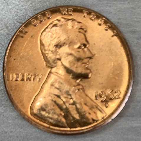 1962-D Lincoln Memorial Penny Uncirculated US One Cent Coin Cover