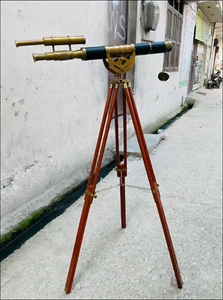 Telescopio náutico de doble barril de latón 27 pulgadas - Instrumento de navegación marítima" - Imagen 1 de 6