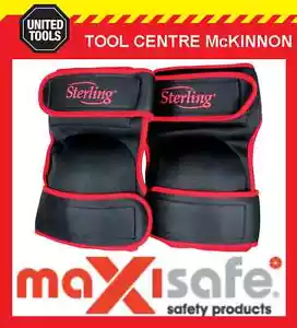 STERLING BY MAXISAFE SOFT COMFI STYLE NON MARKING TWIN STRAP KNEE PADS - Foto 1 di 2